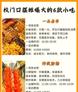 校门口的各种特色小吃 校门口的各种特色小吃