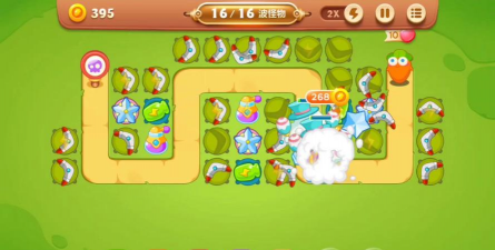 保卫萝卜3游乐场第1关怎么过