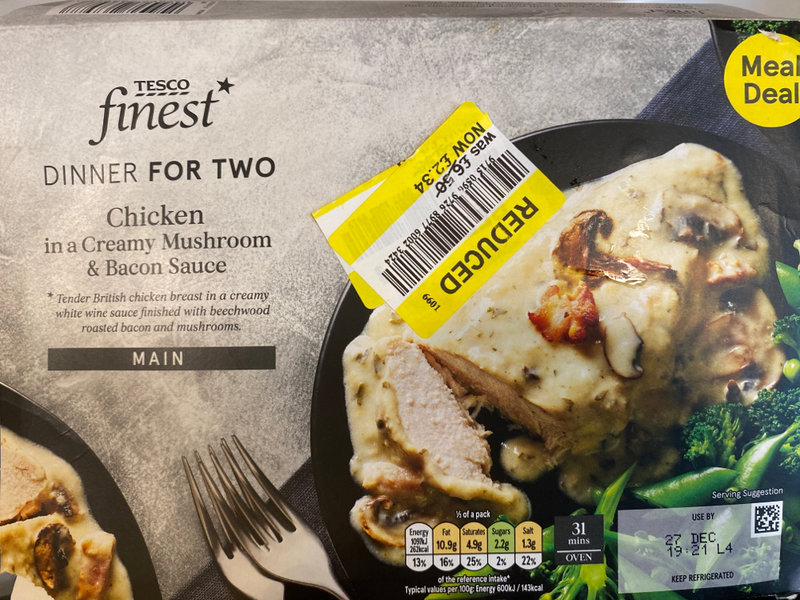 Tesco chickeninacreamymushroom
